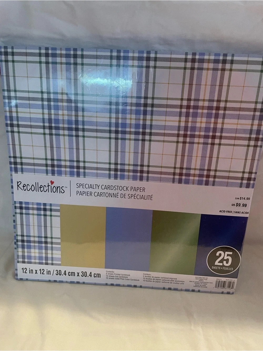 NWT Set of 2 Recollections Cardstock Pack - Picture 4 of 8